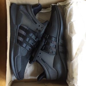 NWT Adidas EQT sneakers black on black on black.